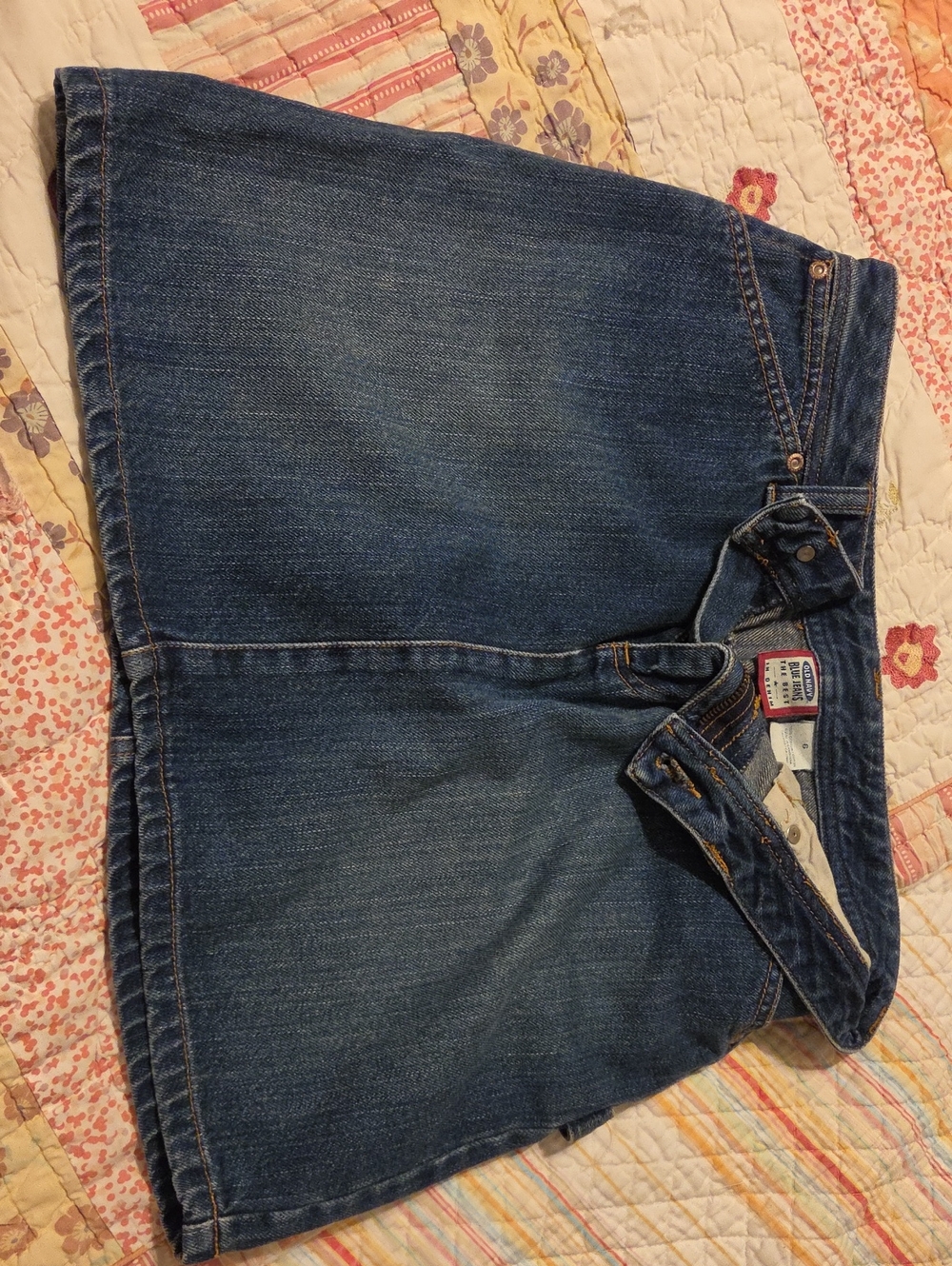 ****Old Navy Dark Blue Denim Mini Skirt***